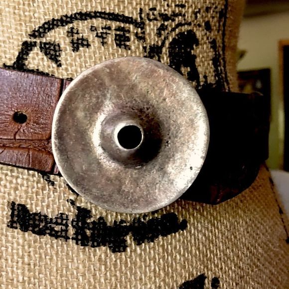 Vintage Navasota Leather Belt - Picture 4 of 5